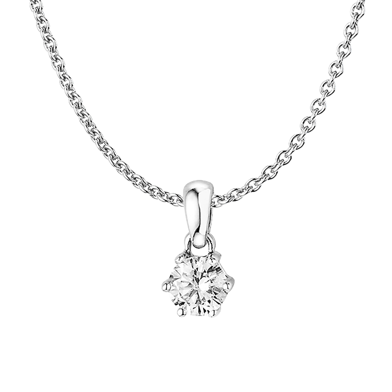 Anhänger Brillant 0,30 ct 750er Weissgold Julia