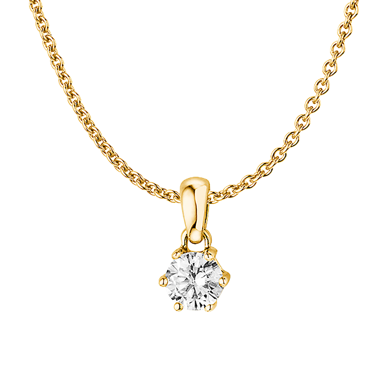 Anhänger Brillant 0,30 ct 750er Gelbgold Julia